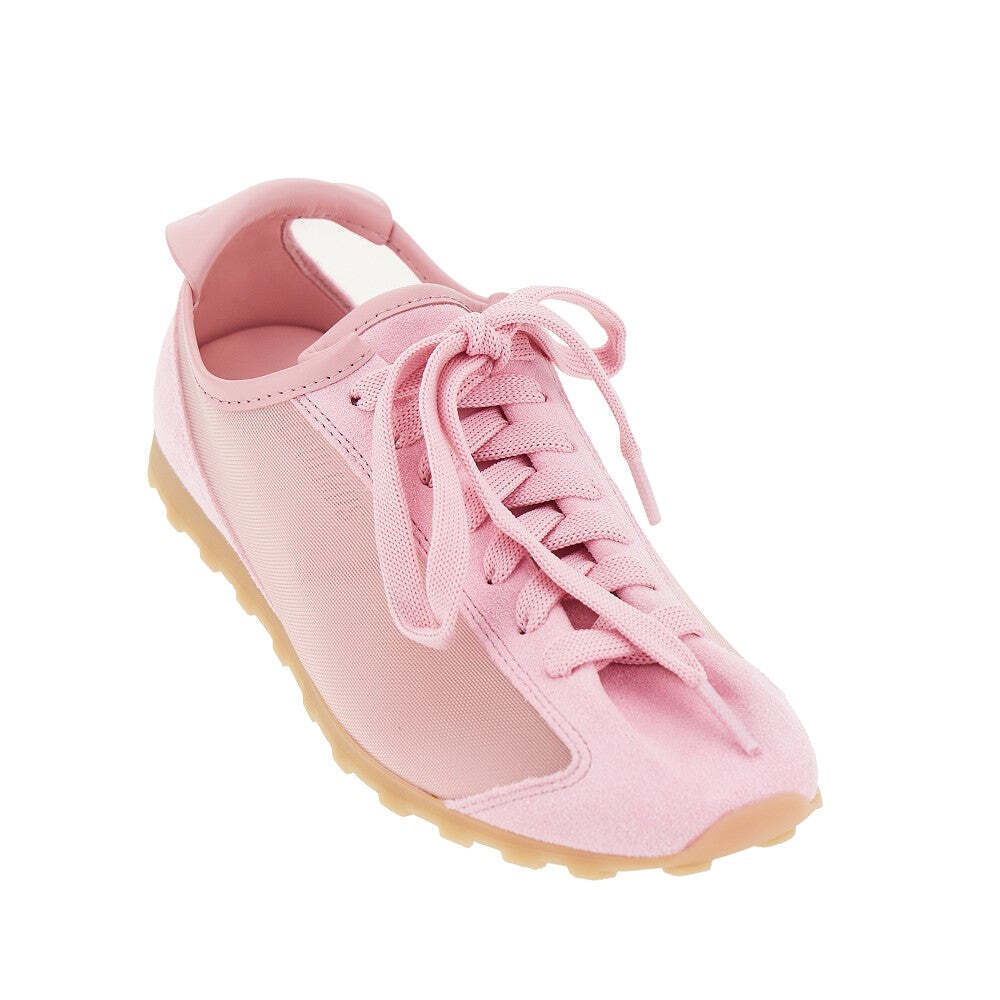Jacquemus Nubuck Leather And Mesh Tennis Sneakers - Picture 2 of 5